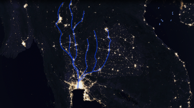 Thai Rivers and Settlements