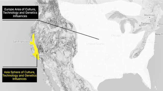 Asia vs European Area of Influences in USA